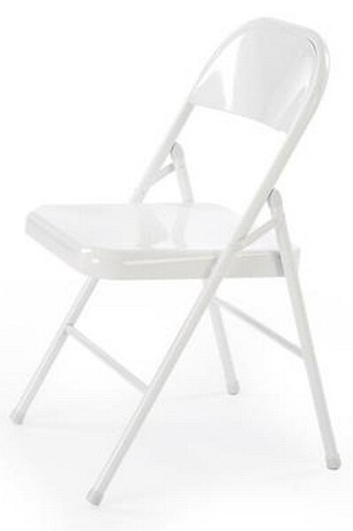 Scaun K565, alb, metal, 46x47x75 cm