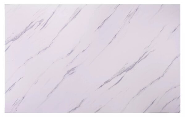 Masa MARCUS, alb cu efect de marmura/stejar, 120x75x76 cm