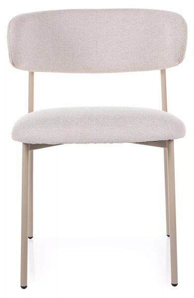 Scaun ELTON, bej deschis - Brego 22/casmir, stofa clasica/metal, 56x46x80 cm