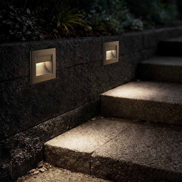 Brilagi - Lampă LED pentru trepte STEP LIGHT LED/1,5W/230V IP44, auriu