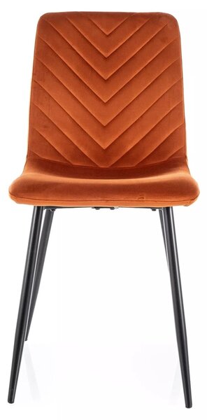 Scaun DAREN, scortisoara - Bluvel 4215, stofa catifelata/metal, 45x39x91 cm