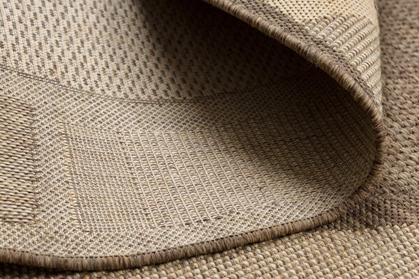Covor sisal Floorlux rotund 20195 coffee si mais