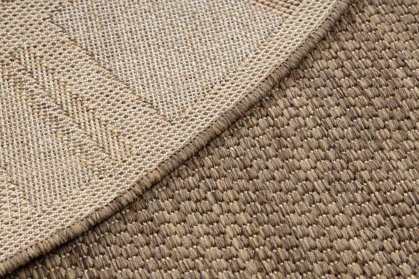 Covor sisal Floorlux rotund 20195 coffee si mais