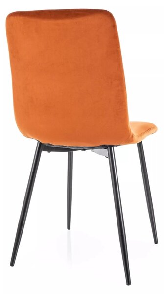 Scaun DAREN, scortisoara - Bluvel 4215, stofa catifelata/metal, 45x39x91 cm