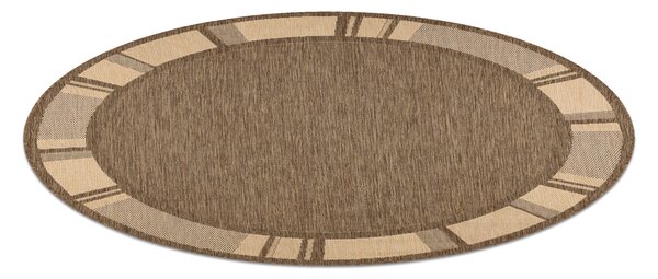 Covor sisal Floorlux rotund 20195 coffee si mais