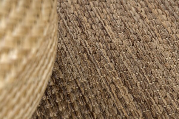 Covor sisal Floorlux rotund 20195 coffee si mais