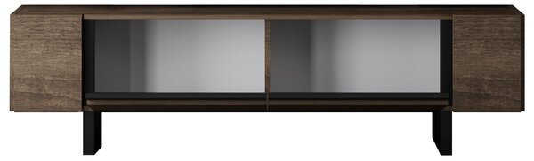Comodă TV/ Dulap TV Yazz (nuc + negru). Promo -15%. 1153767