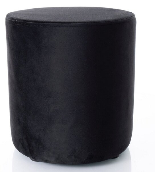 Taburet DOTI B, stofa catifelata negru - Bluvel 19, 38x38x42 cm