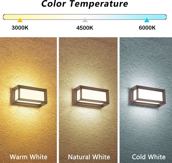 BRILAGI - Aplică LED de exterior PARKER LED/12W/230V 3000/4500/6000K maro IP44