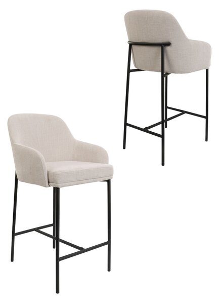 Scaun de bar Zafiro Arm, picioare negre