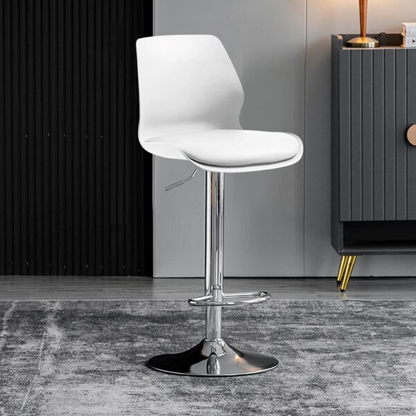 Scaun de bar 2HOME, living, bucatarie, comercial Bistro 7, Alb