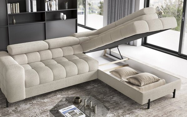 Colțar lemn masiv Ferry Extensibil Material Royal 18, 276 × 72 × 200 cm