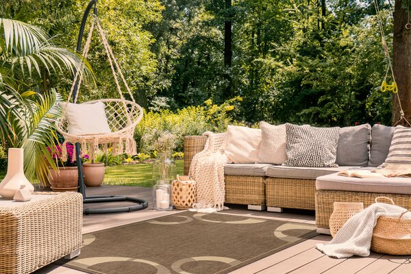 Covor sisal Floorlux 20078 coffee si mais
