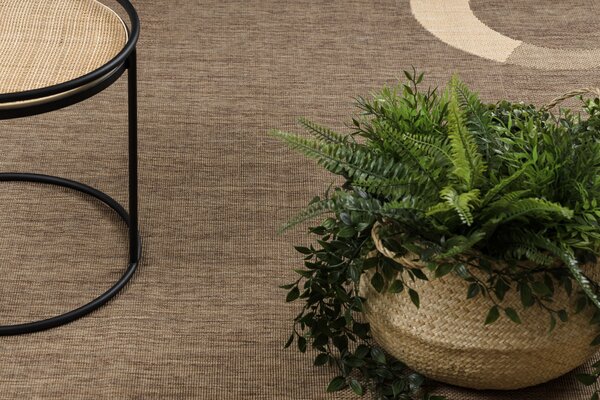 Covor sisal Floorlux 20078 coffee si mais