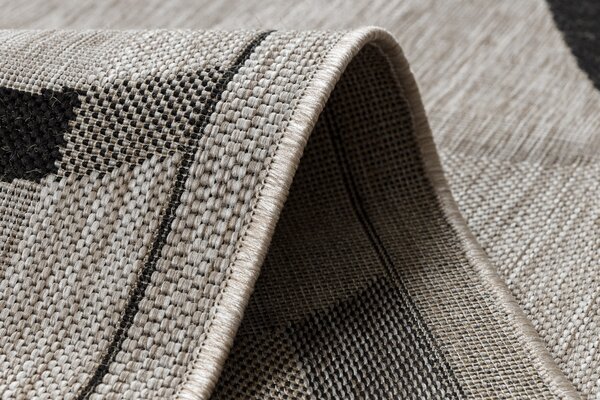 Covor sisal Floorlux 20078 argintiu si negru