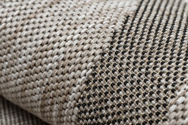 Covor sisal Floorlux 20078 argintiu si negru