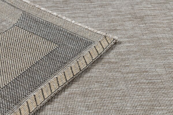 Covor sisal Floorlux 20078 argintiu si negru
