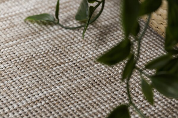 Covor sisal Floorlux 20078 argintiu si negru