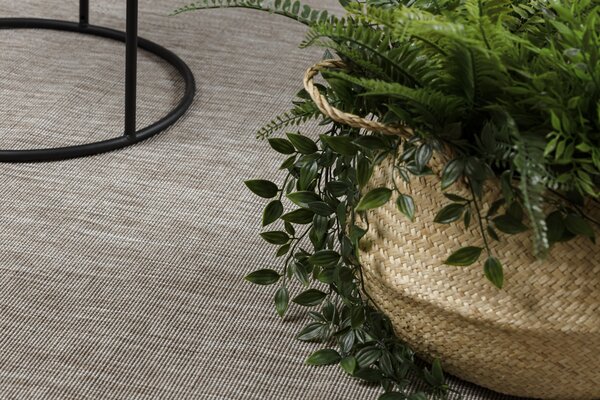 Covor sisal Floorlux 20078 argintiu si negru