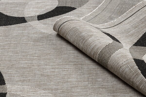 Covor sisal Floorlux 20078 argintiu si negru