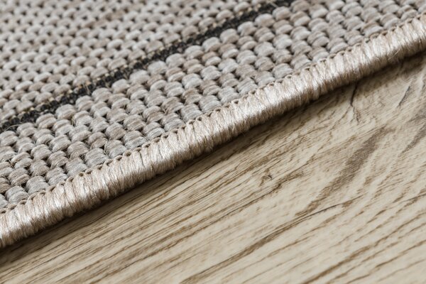 Covor sisal Floorlux 20078 argintiu si negru