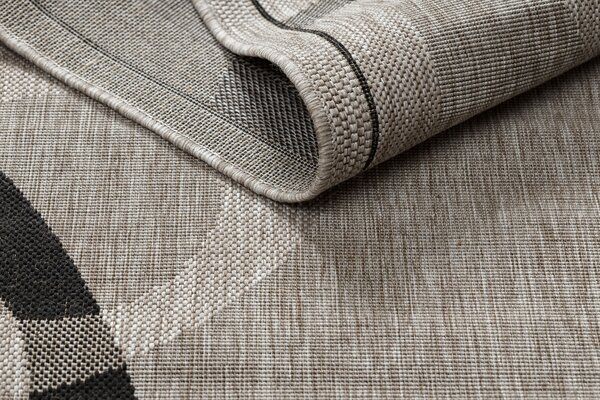 Covor sisal Floorlux 20078 argintiu si negru