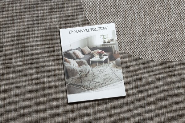 Covor sisal Floorlux 20078 argintiu si negru