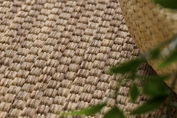 Covor sisal Floorlux 20195 coffee si mais
