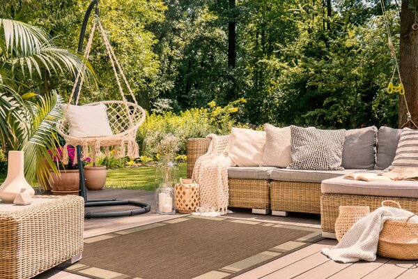 Covor sisal Floorlux 20195 coffee si mais
