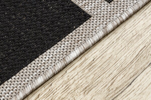 Covor sisal Floorlux 20195 argintiu si negru