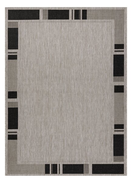 Covor sisal Floorlux 20195 argintiu si negru