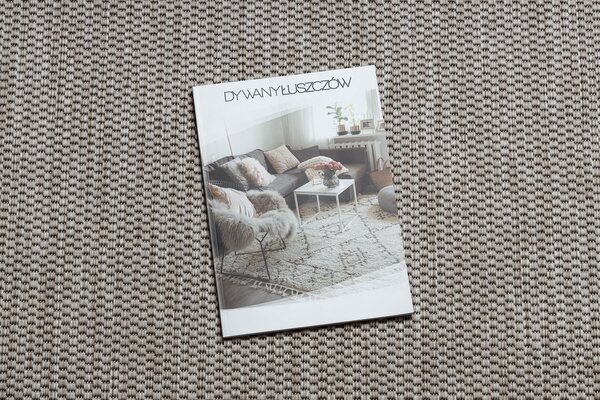 Covor sisal Floorlux 20195 argintiu si negru