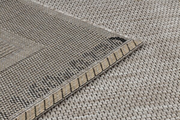 Covor sisal Floorlux 20195 argintiu si negru