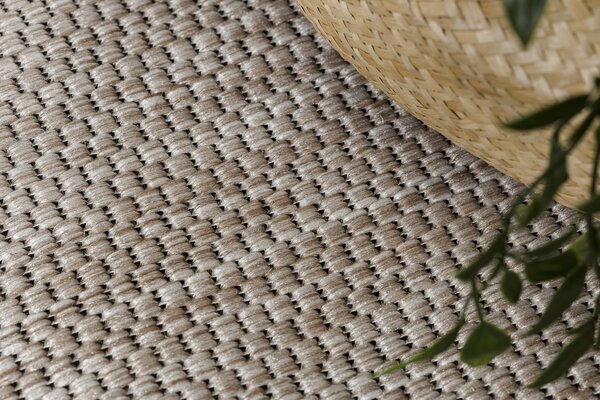 Covor sisal Floorlux 20195 argintiu si negru