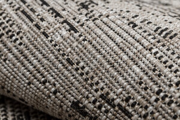 Covor sisal Floorlux 20211 argintiu si negru