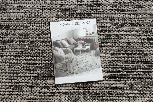 Covor sisal Floorlux 20211 argintiu si negru