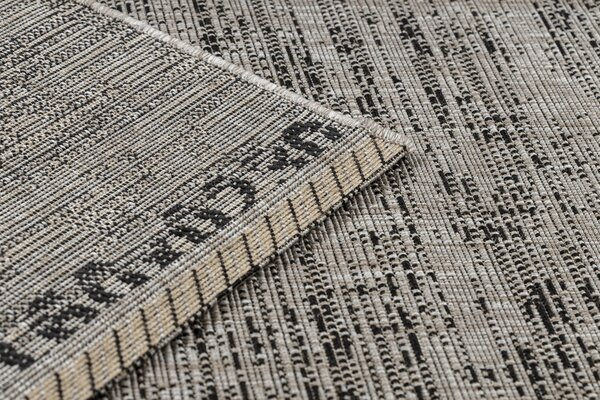 Covor sisal Floorlux 20211 argintiu si negru