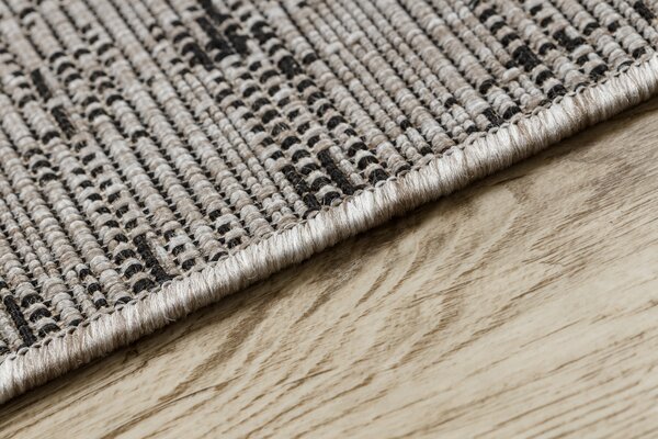 Covor sisal Floorlux 20211 argintiu si negru