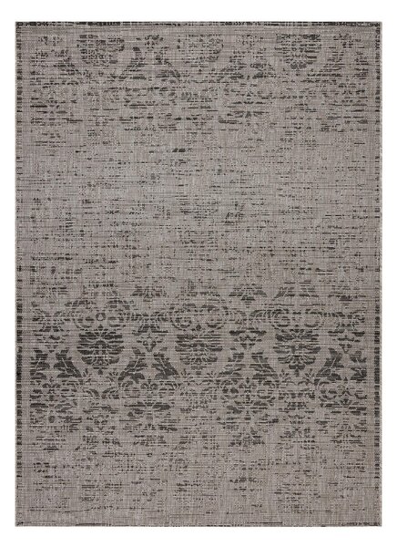 Covor sisal Floorlux 20211 argintiu si negru