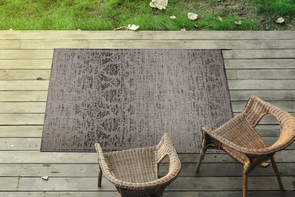 Covor sisal Floorlux 20211 argintiu si negru