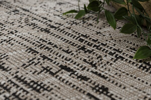 Covor sisal Floorlux 20211 argintiu si negru