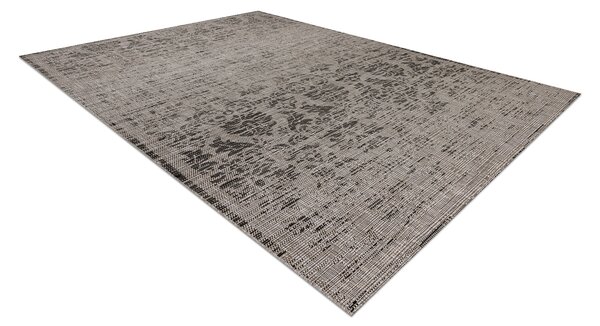 Covor sisal Floorlux 20211 argintiu si negru