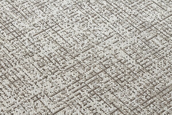 Covor sisal Floorlux 20401 Cadru şampanie si taupe