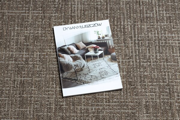 Covor sisal Floorlux 20401 Cadru taupe si şampanie