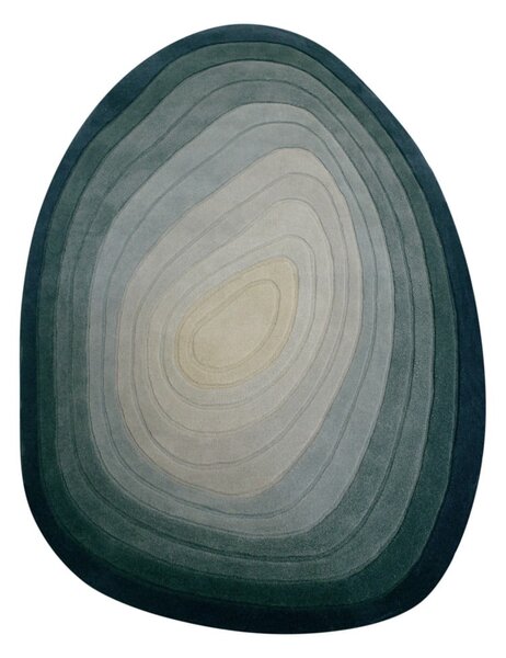 Covor albastru din lână 160x230 cm Puddle Ombre Wool – Flair Rugs