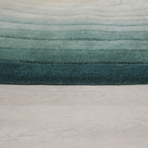 Covor albastru din lână 160x230 cm Puddle Ombre Wool – Flair Rugs
