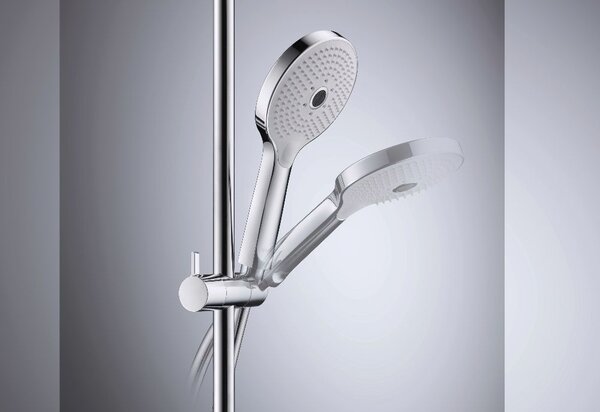 Duravit C.1 set de duș perete cu duș de ploaie crom C14280007010