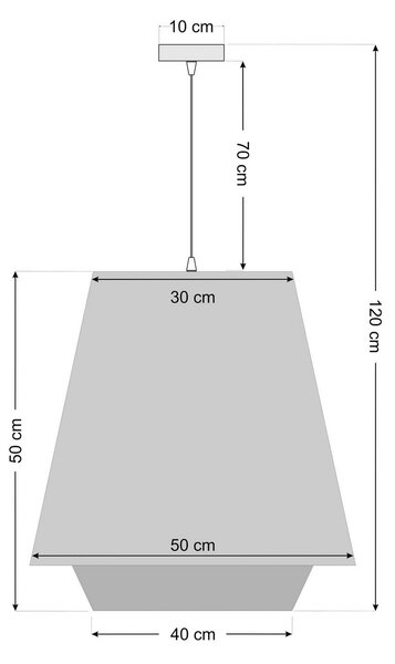 Sensei doblo lampă suspendată, crem/verde, Ø 50 cm, textil