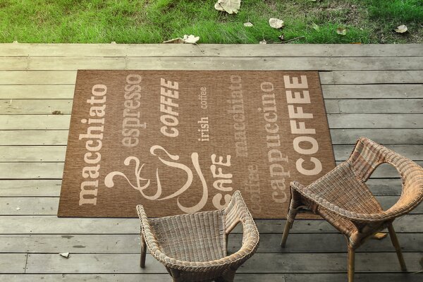 Covor sisal Floorlux 20645 cafea si natural