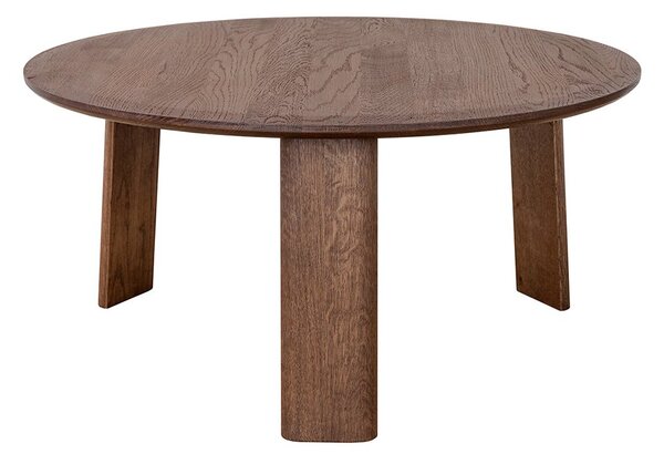 Măsuță lemn masiv nuc rotundă Monte finisaj Ø71×34 cm